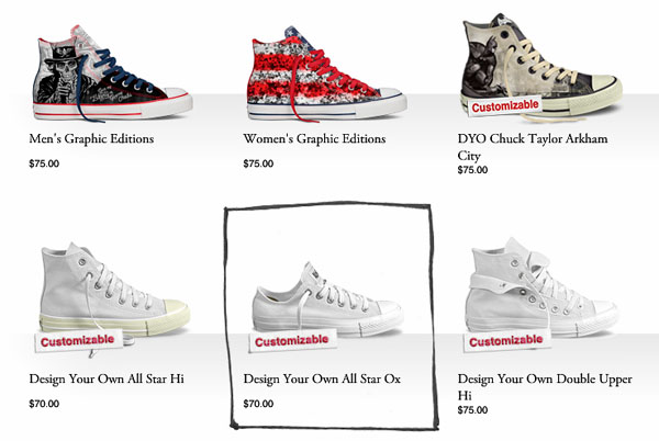 create my own converse