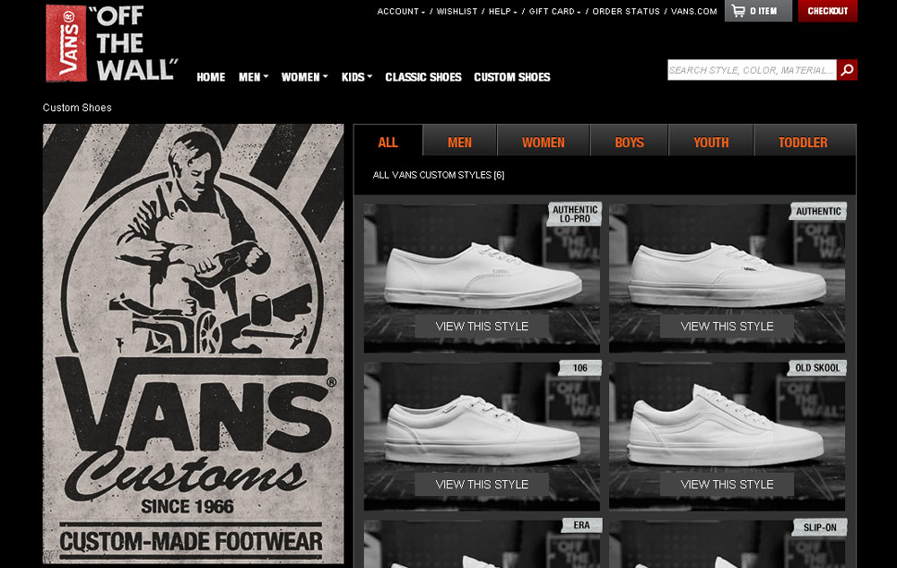 Create Your Own Vans Sneakers