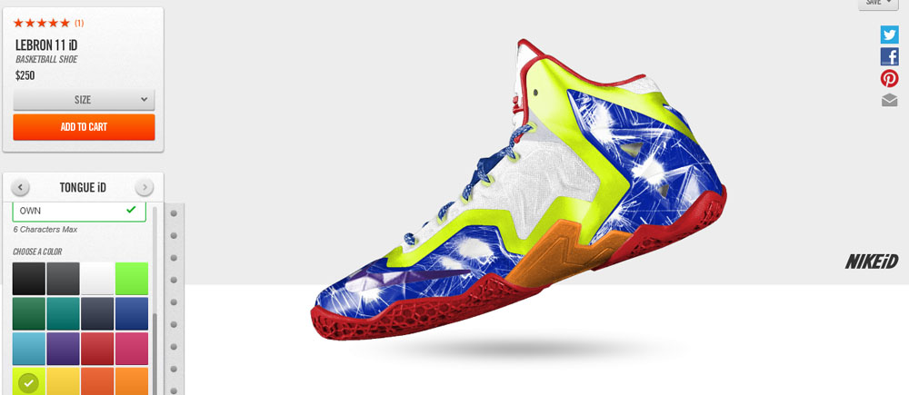 customize lebrons 10