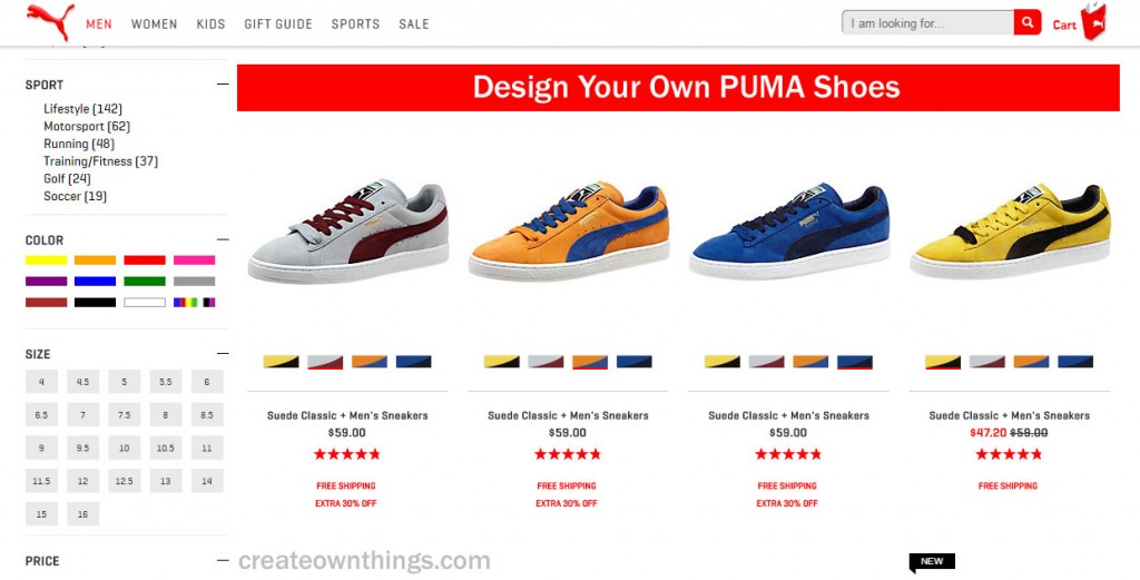 puma customize sneakers