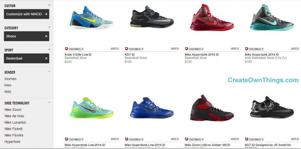 nike basketball shoes price list